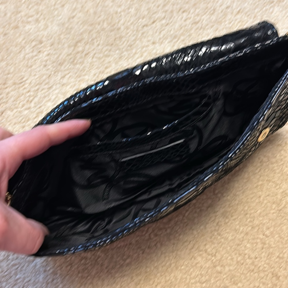 Leather python shoulder bag - Picture 3 of 3